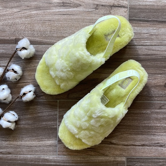 🌿UGG🌿 FLUFF YEAH SLIDE POPPY SANDALS SLIPPERS pollen slides - Picture 6 of 13